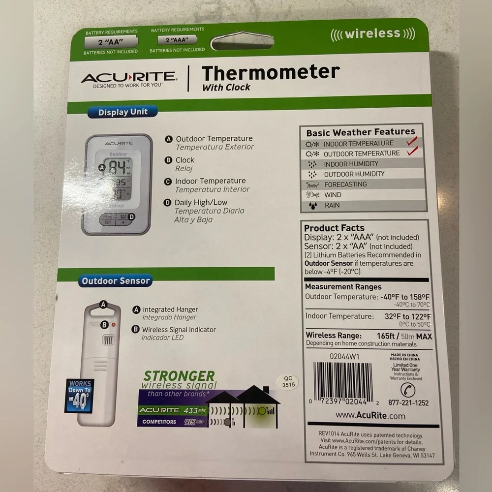 Acu Rite Wireless Thermometer - Picture 2 of 2